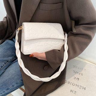 Faux Leather Cartoon Print Crossbody Bag