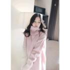 Wool Blend Sweater With Neck Warmer