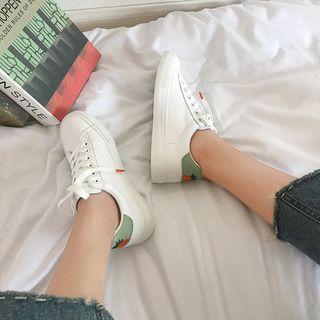 Pineapple Embroidered Sneakers