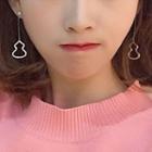 Rhinestone Gourd Earring