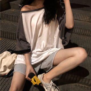 Raglan 3/4-sleeve T-shirt / Shorts