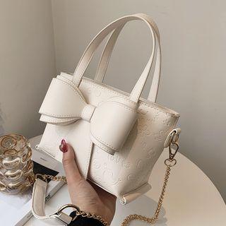 Chain Strap Bow Accent Crossbody Bag