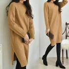 Raglan-shoulder Sweater Dress