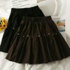 Pearl-accent Mini Skirt
