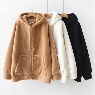 Furry Zip-up Hoodie