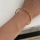 Bamboo Open Bangle As Shown In Figure - One Size