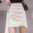 Button-up Mini Skirt