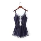 Embroidered Romper