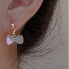 Bow Shell Alloy Dangle Earring 1 Pair - Gold - One Size