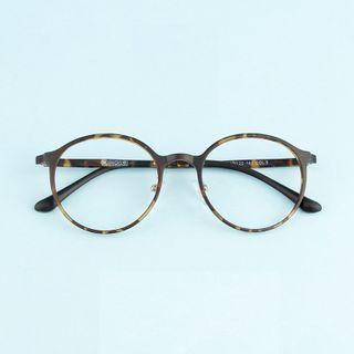 Round Frame Eyeglasses Black - One Size