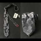 Flower Print Neck Tie 007 - One Size