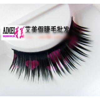 Heart Print Statement False Eyelash