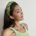 Plain Pleated Velvet Hair Band
