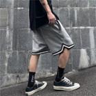 Contrast Trim Knee-length Shorts