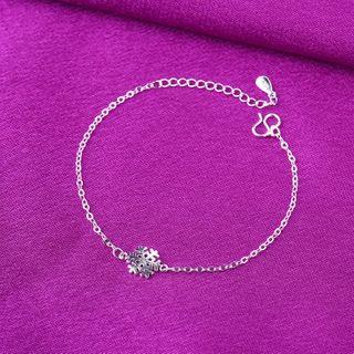 925 Sterling Silver Snowflake Bracelet / Anklet