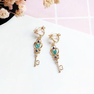 Beaded Key Drop Earring
