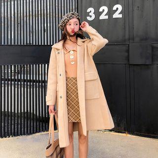 Faux Fur Coat Khaki - One Size