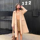 Faux Fur Coat Khaki - One Size