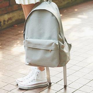 Zipped Canvas Backpack