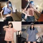 Rhinestone Butterfly Short-sleeve T-shirt