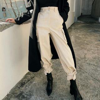 Pocket-detail Corduroy Pants