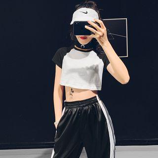 Colorblock Crop T-shirt