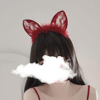 Cat Ear Lace Headpiece