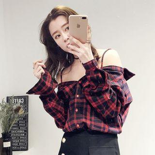 Long Sleeve Off Shoulder Blouse
