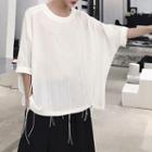 Rope Details Bat-sleeve Top