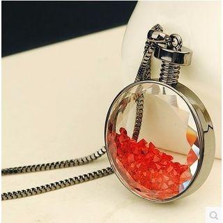 Perfume Shaped Pendant Necklace