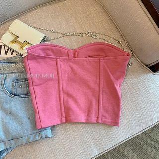 Strapless Croset Crop Top