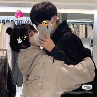 Couple Matching Bow Print Hoodie