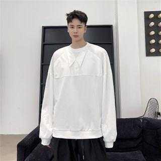 Collar Panel Sweatshirt