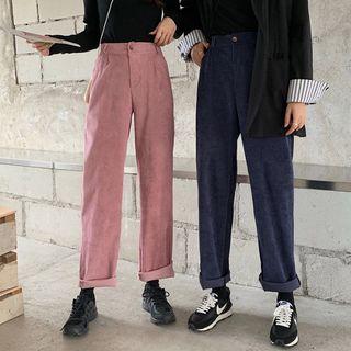 Corduroy Wide-leg Shift Pants