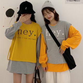 Set : Long-sleeve Top + Tank Top