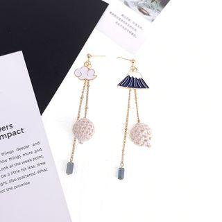 Mountain & Cloud Fringed Earring