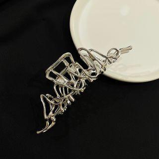 Alloy Hair Claw Silver - One Size