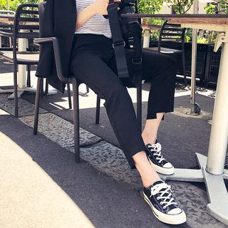 Fray-hem Dress Pants