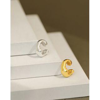 925 Sterling Silver Asymmetrical Ear Cuff