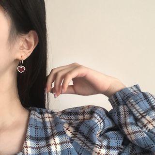 Heart Earrings  - As Shown In Figure