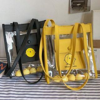 Duck Print Pvc Tote Bag