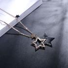 Star Pendant Necklace As Shown In Figure - One Size