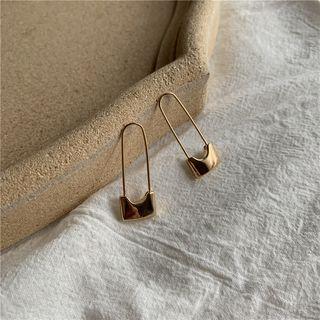 S925 Silver Lock Earrings  - [s925 Silver Needle] Pair Of Earrings