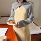 Hooded Rib-knit Bolero