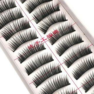 False Eyelashes (10 Pairs) #017 017 - Black - One Size