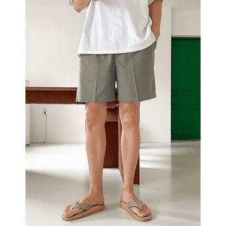 Band-waist Lined Blend Shorts
