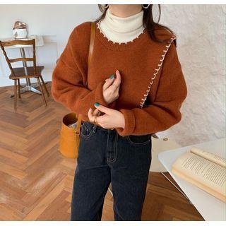 Scalloped Irregular Sweater