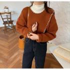 Scalloped Irregular Sweater