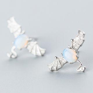 Bat Rhinestone Earring