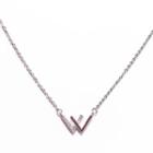 Letter Necklace Silver - One Size